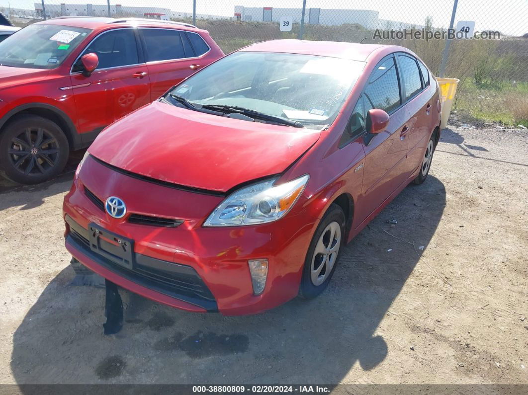 2015 Toyota Prius Two Красный vin: JTDKN3DU7F0442369