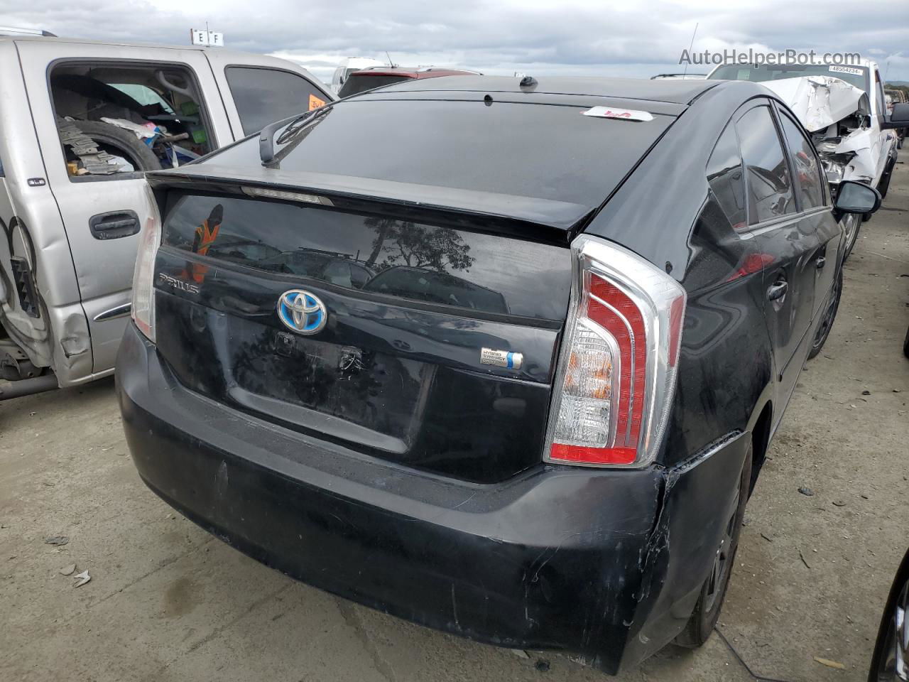 2012 Toyota Prius  Черный vin: JTDKN3DU8C1509230