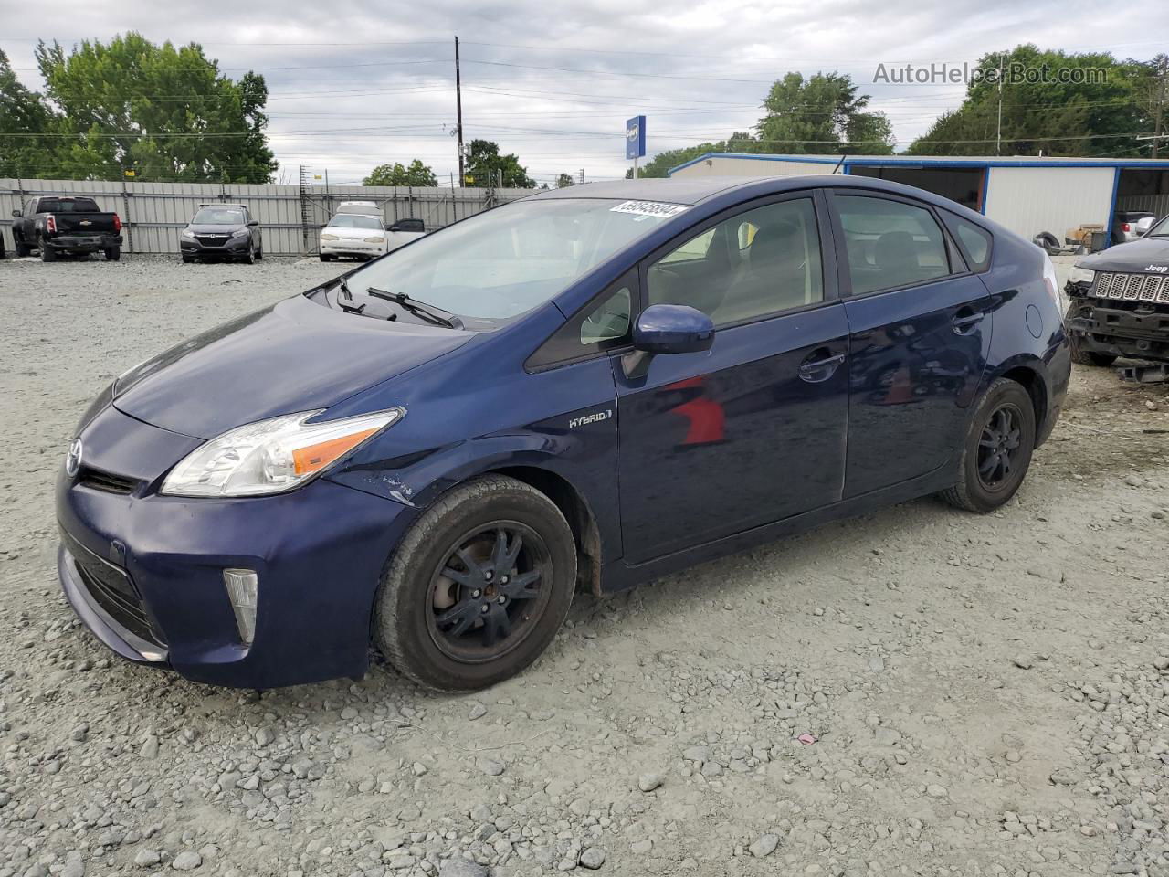 2012 Toyota Prius  Синий vin: JTDKN3DU8C1532524