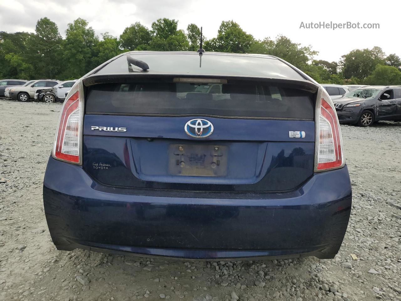 2012 Toyota Prius  Синий vin: JTDKN3DU8C1532524