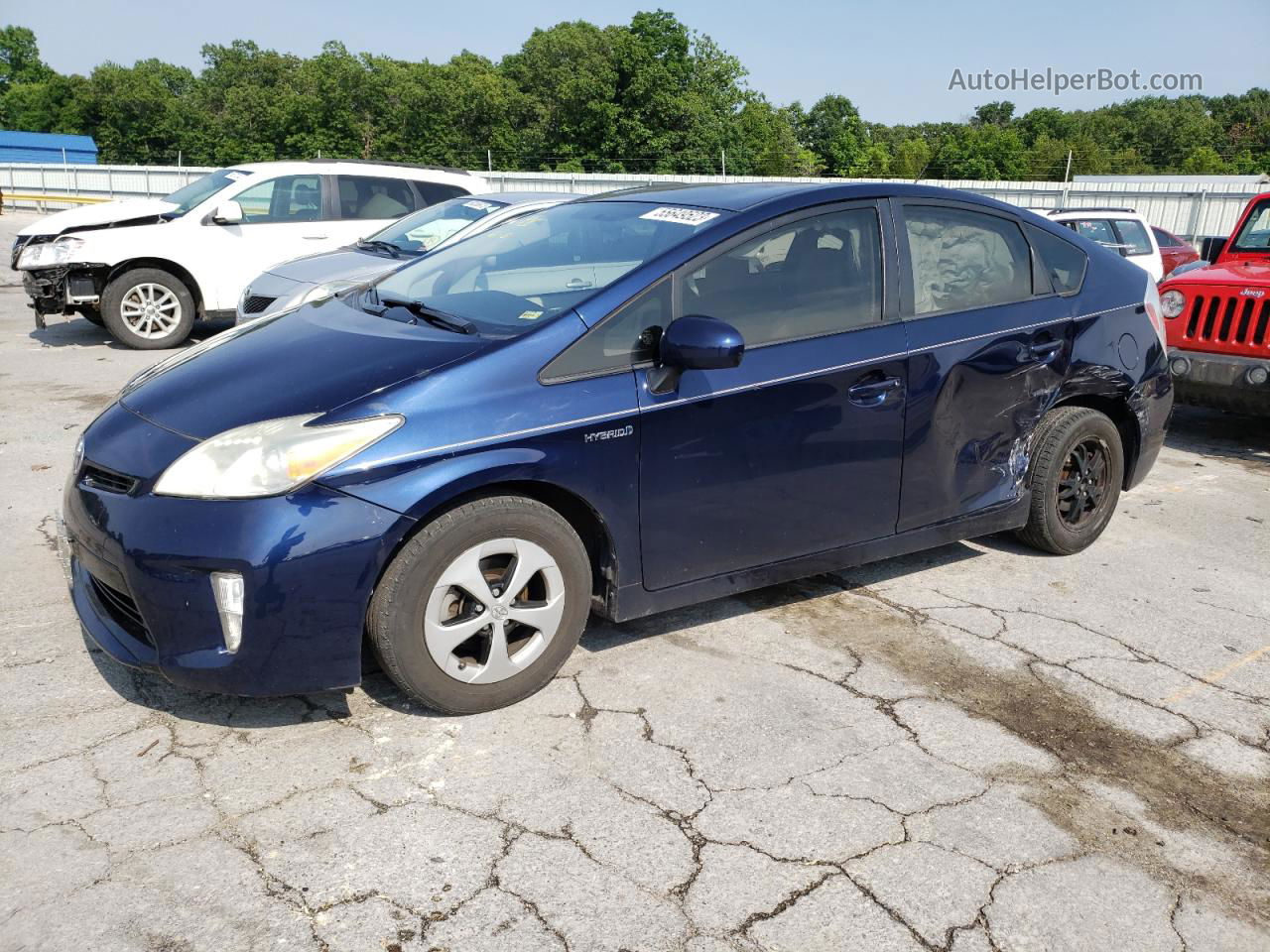 2012 Toyota Prius  Синий vin: JTDKN3DU8C1590424