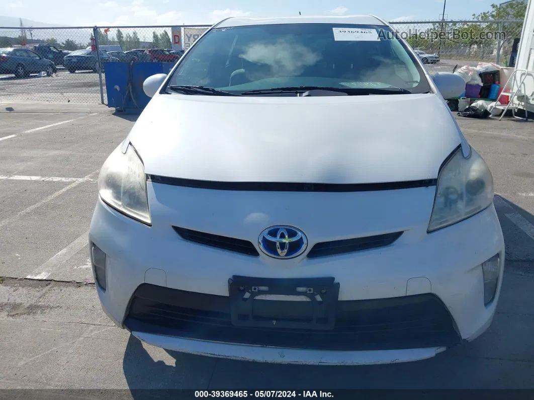 2012 Toyota Prius Two Белый vin: JTDKN3DU8C5458224