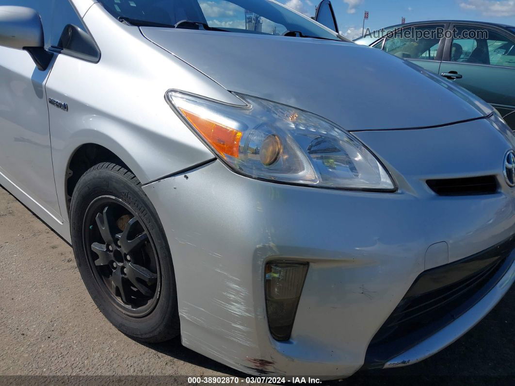 2012 Toyota Prius Three Серебряный vin: JTDKN3DU8C5503999