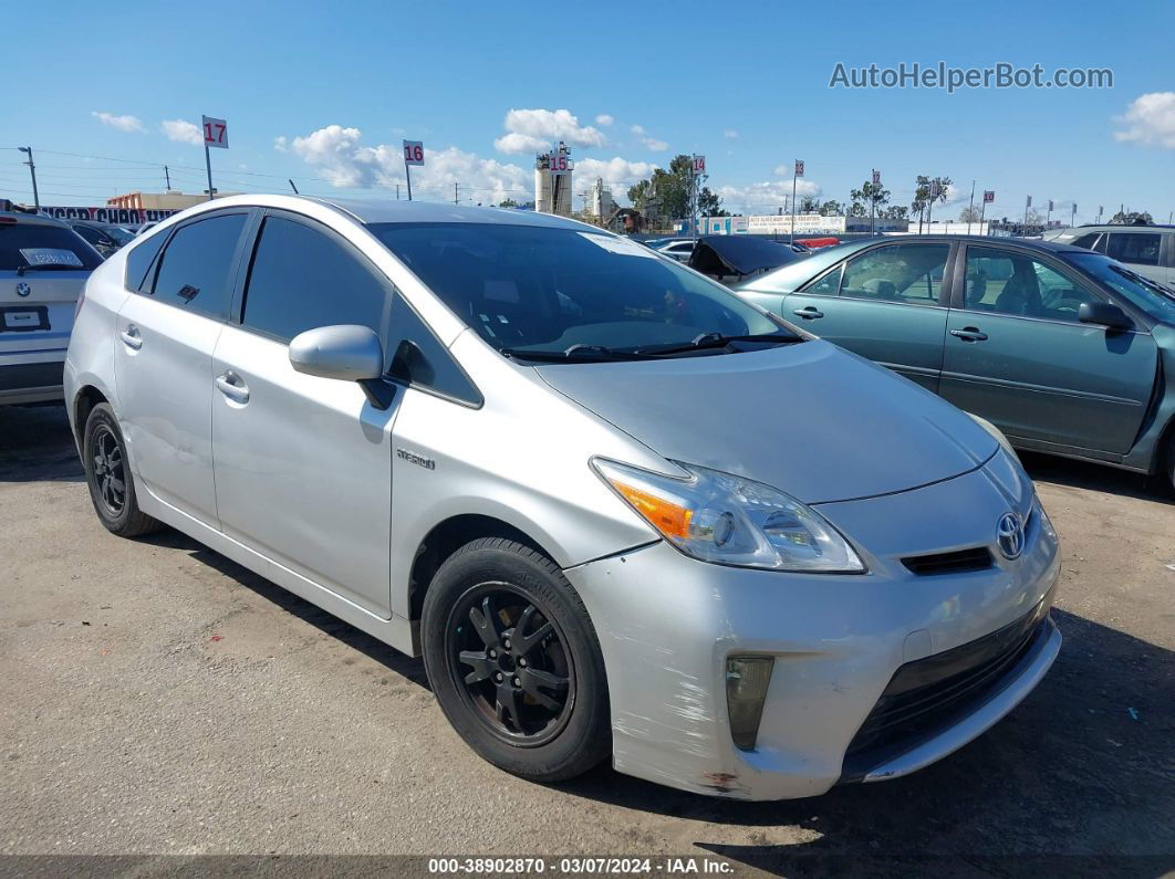 2012 Toyota Prius Three Серебряный vin: JTDKN3DU8C5503999