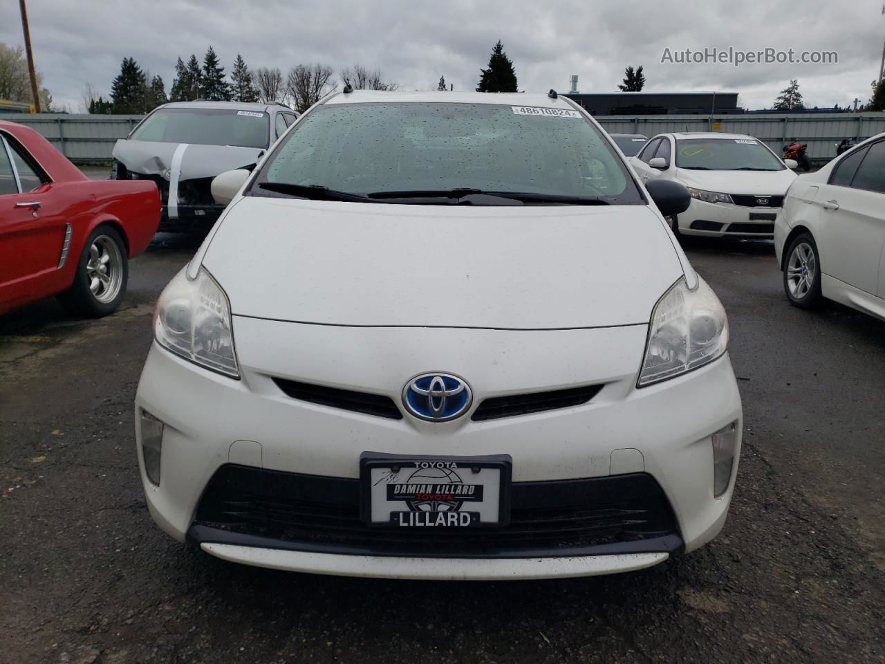 2012 Toyota Prius  White vin: JTDKN3DU8C5520625