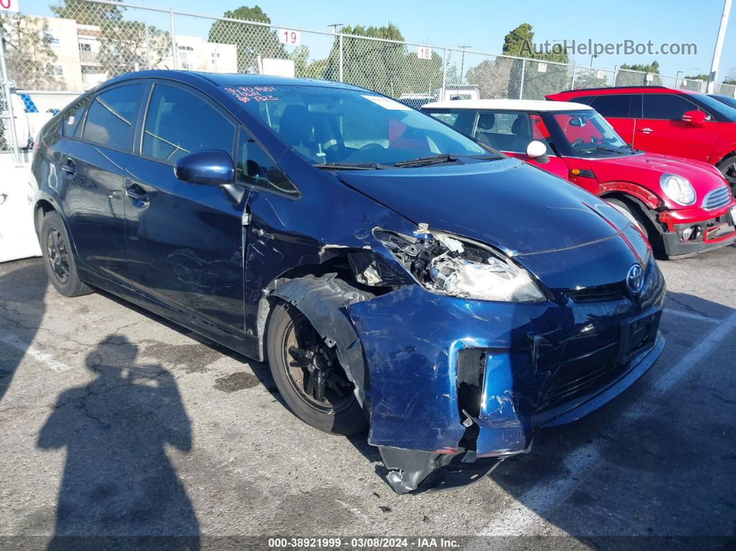 2013 Toyota Prius Three Blue vin: JTDKN3DU8D0337823