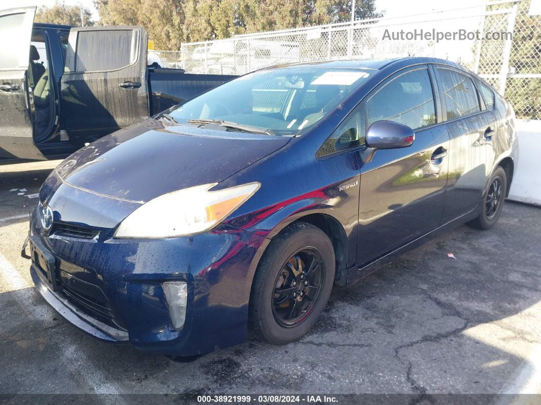 2013 Toyota Prius Three Синий vin: JTDKN3DU8D0337823