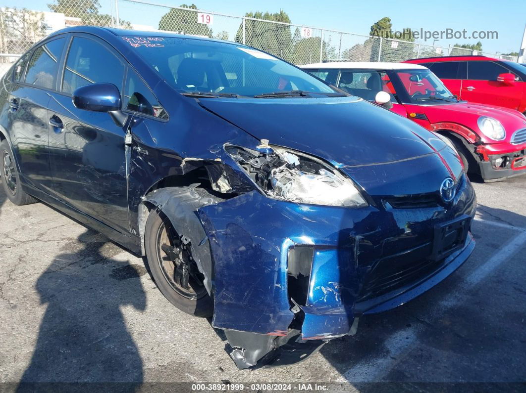 2013 Toyota Prius Three Blue vin: JTDKN3DU8D0337823