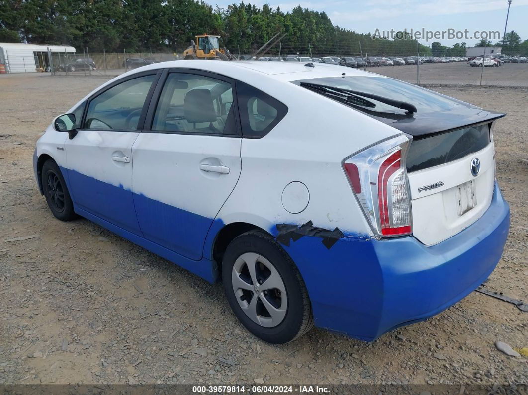 2013 Toyota Prius   White vin: JTDKN3DU8D1628574