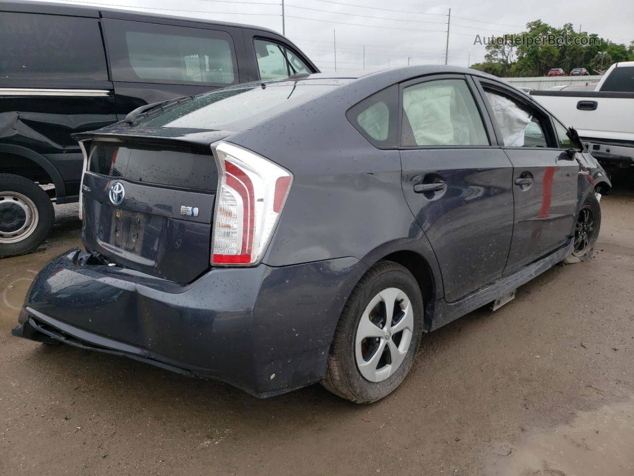 2013 Toyota Prius  Серый vin: JTDKN3DU8D1628686