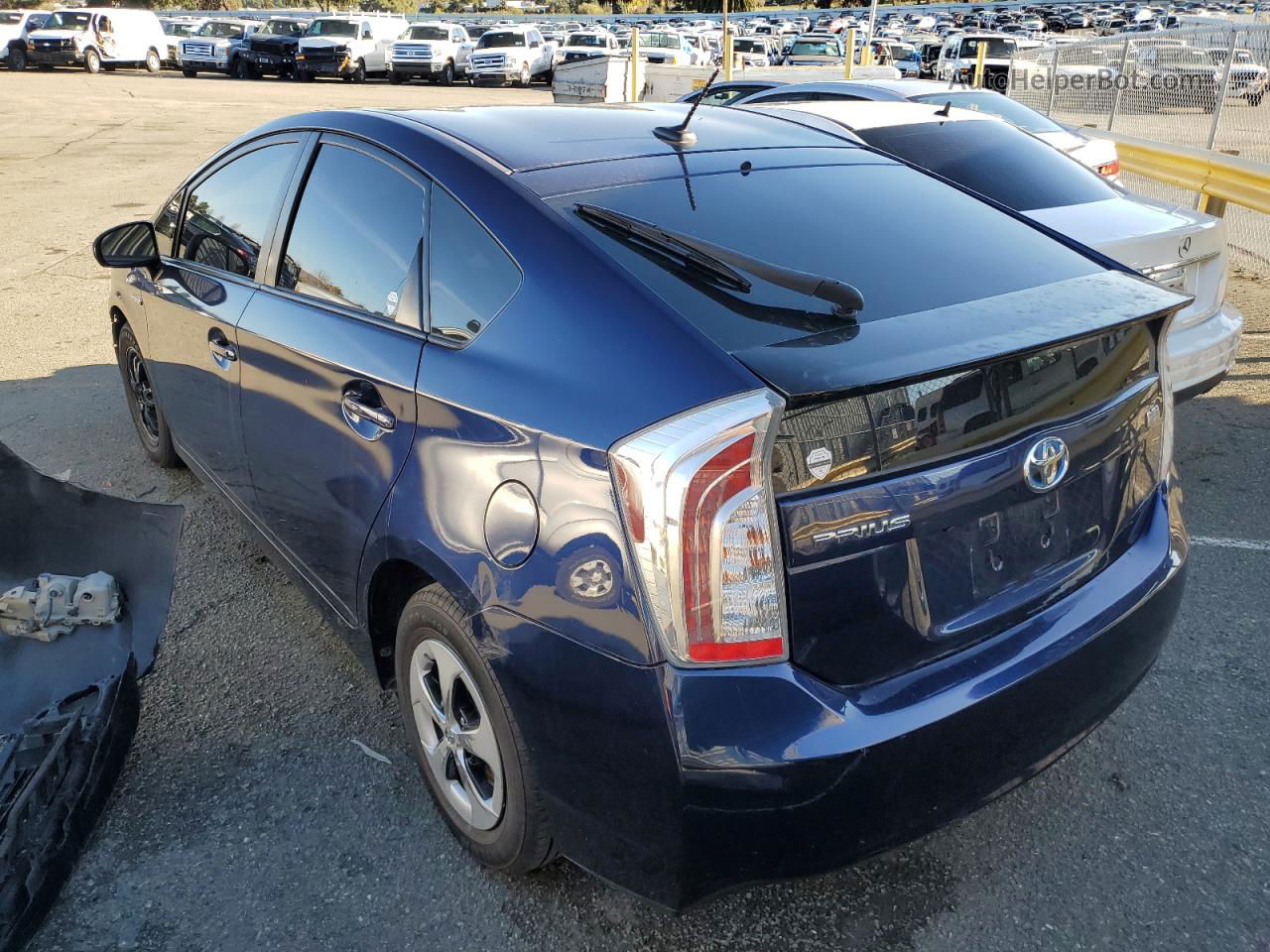 2013 Toyota Prius  Blue vin: JTDKN3DU8D1685096