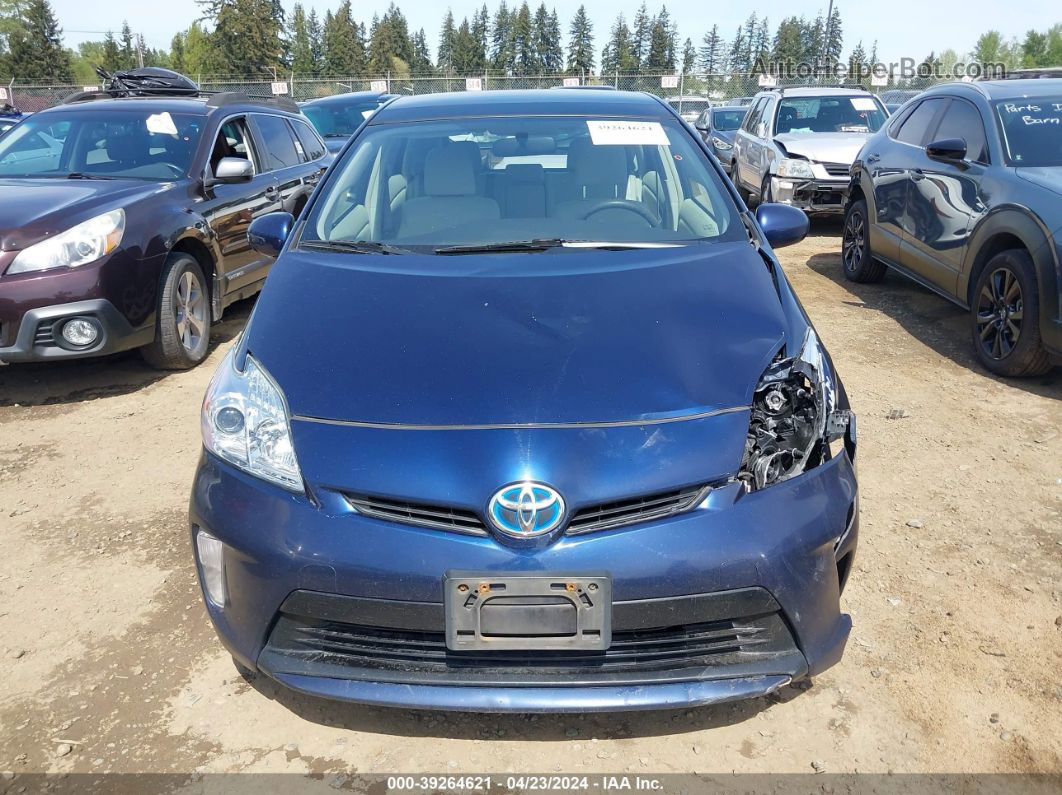 2013 Toyota Prius Three Синий vin: JTDKN3DU8D1688161