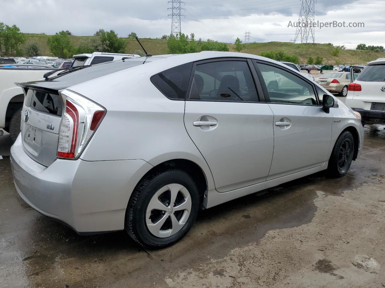 2013 Toyota Prius  Silver vin: JTDKN3DU8D1718579