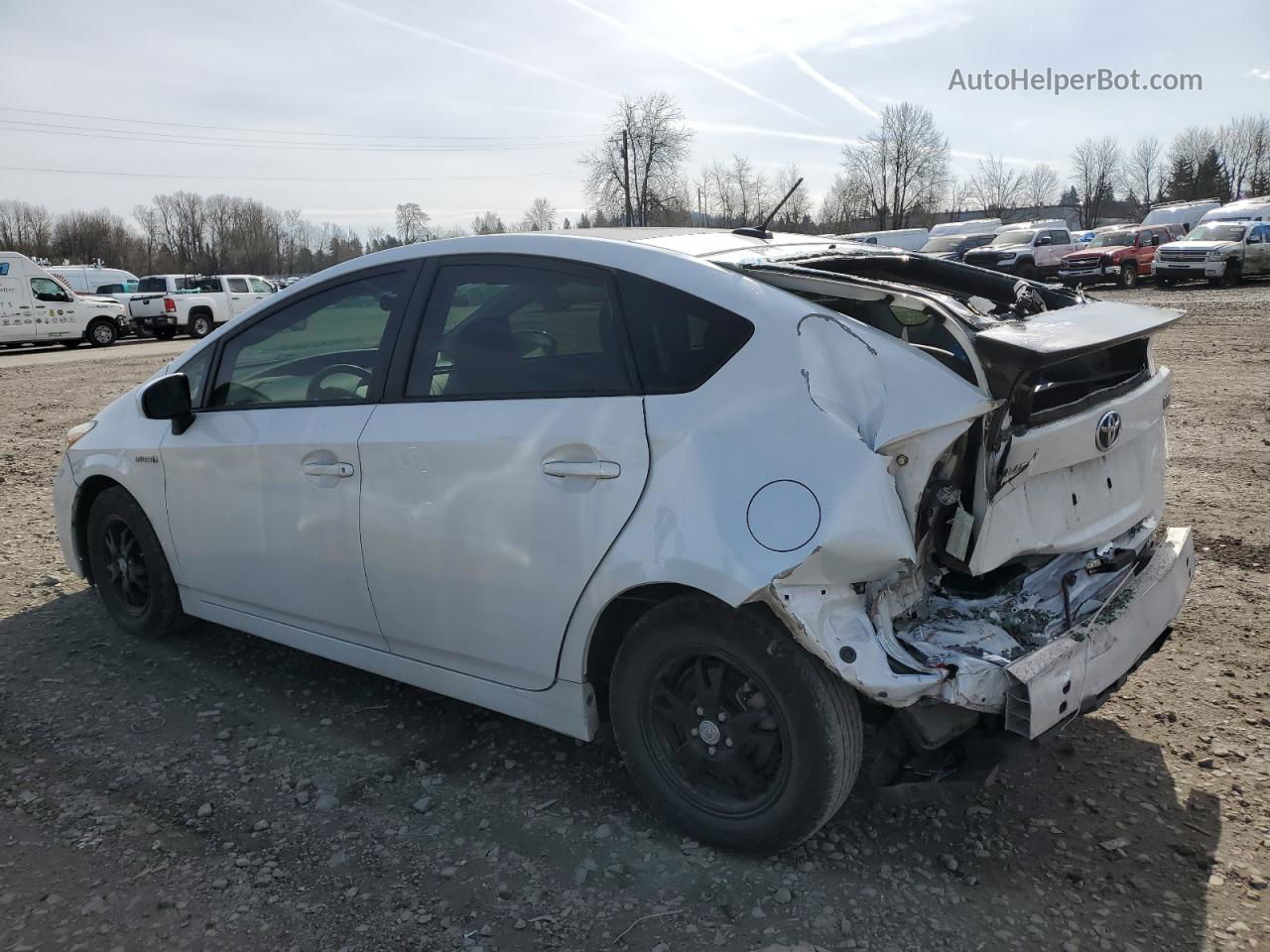 2013 Toyota Prius  White vin: JTDKN3DU8D5648784