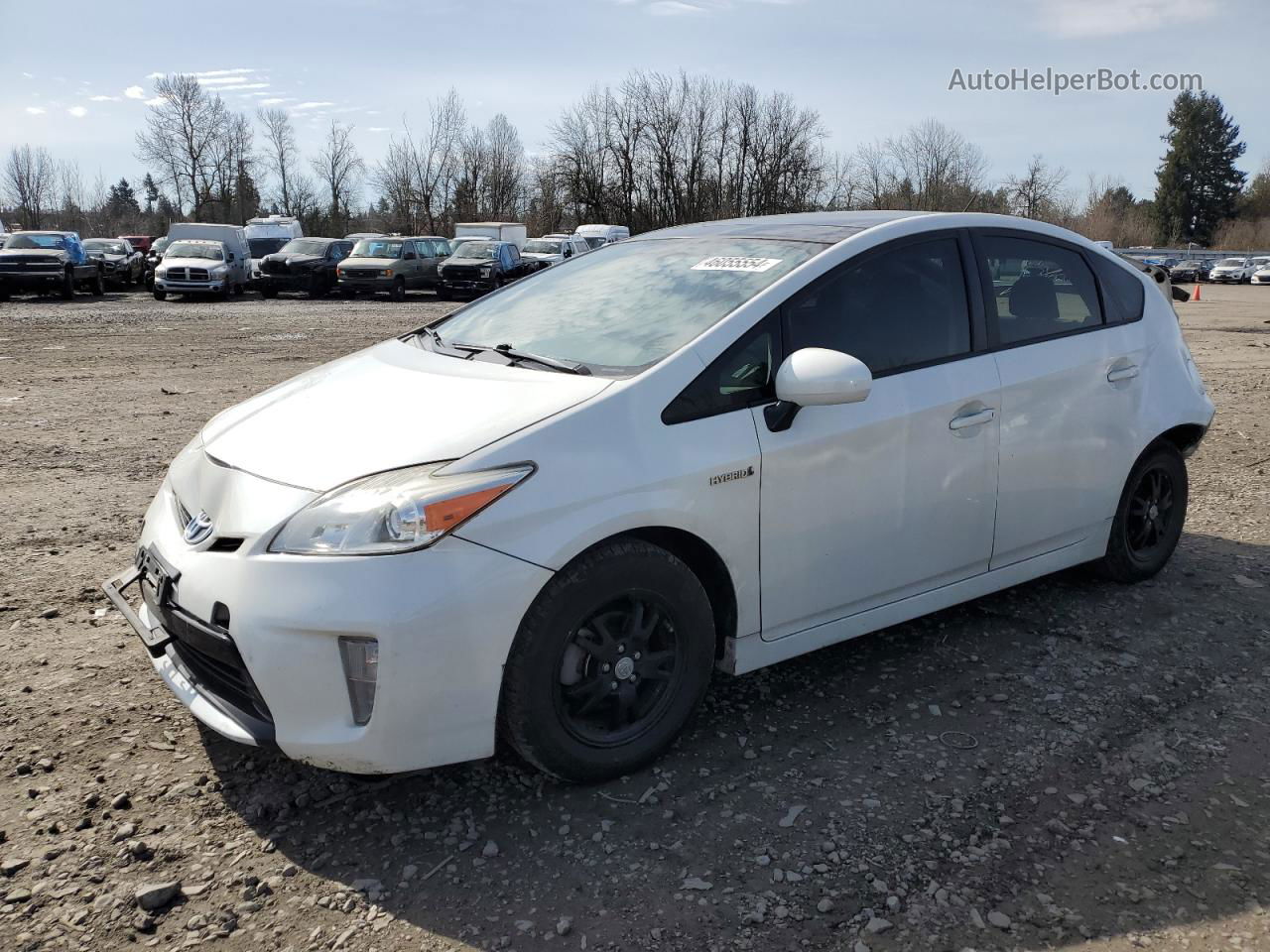 2013 Toyota Prius  Белый vin: JTDKN3DU8D5648784