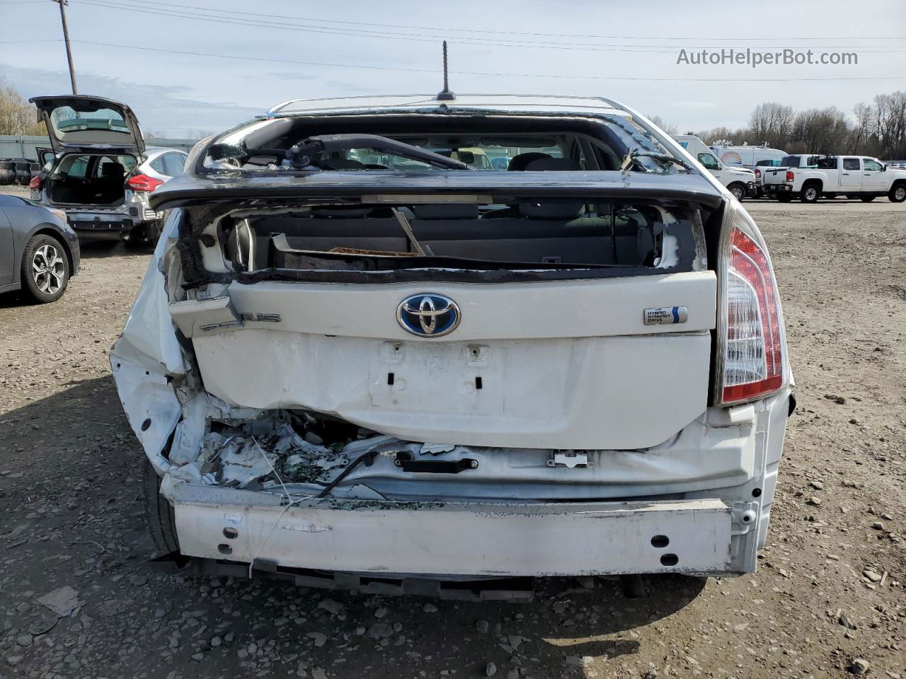 2013 Toyota Prius  White vin: JTDKN3DU8D5648784