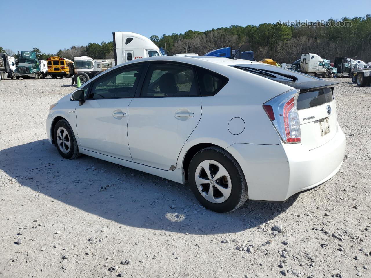 2013 Toyota Prius  White vin: JTDKN3DU8D5663091