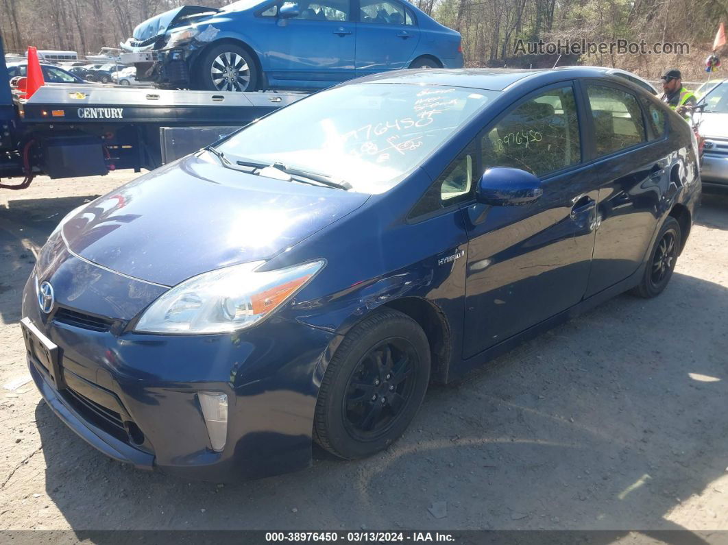 2014 Toyota Prius Two Blue vin: JTDKN3DU8E0357118