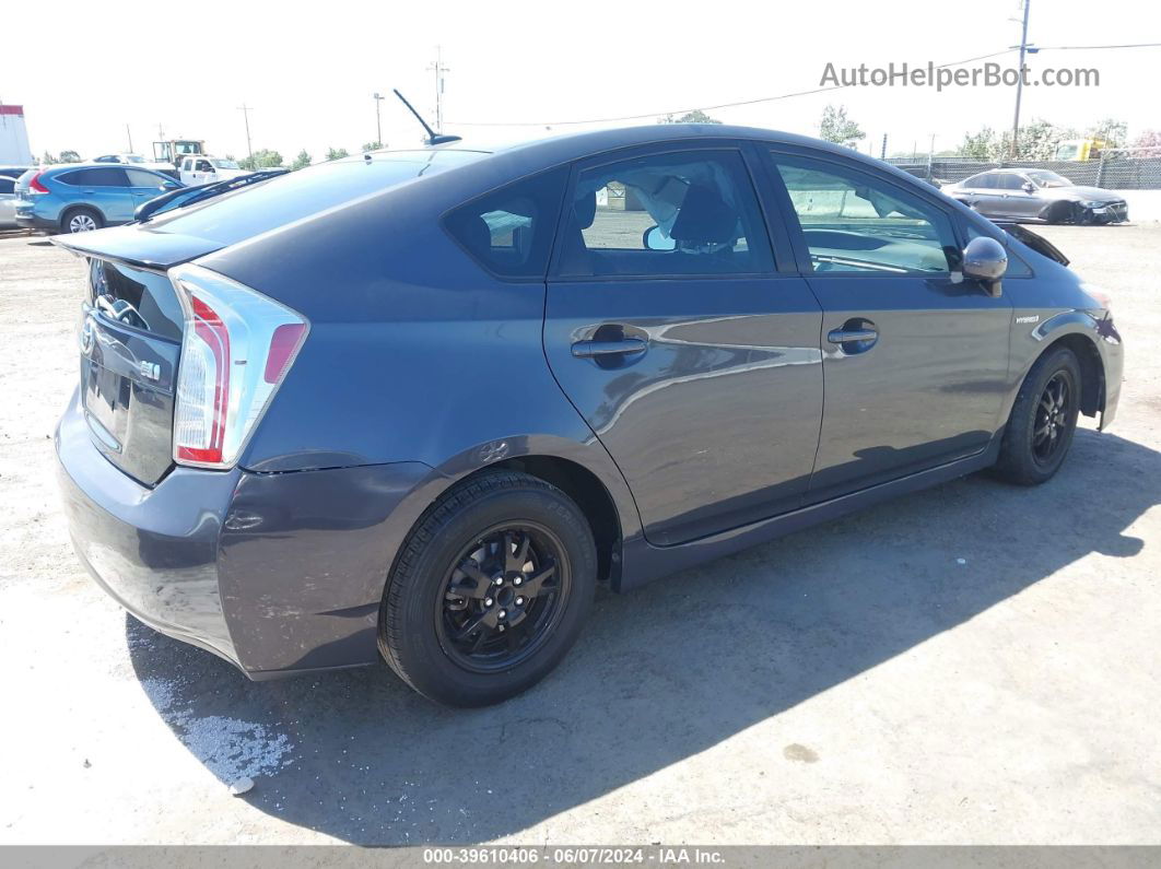 2014 Toyota Prius Three Gray vin: JTDKN3DU8E0385677