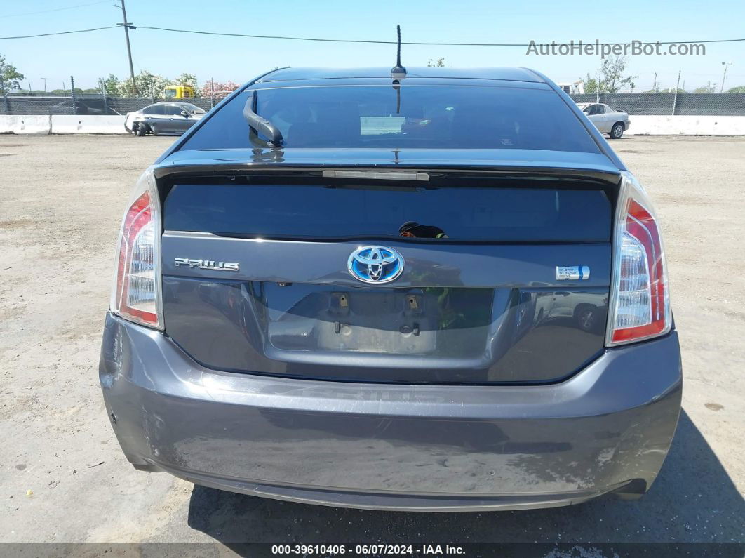 2014 Toyota Prius Three Gray vin: JTDKN3DU8E0385677