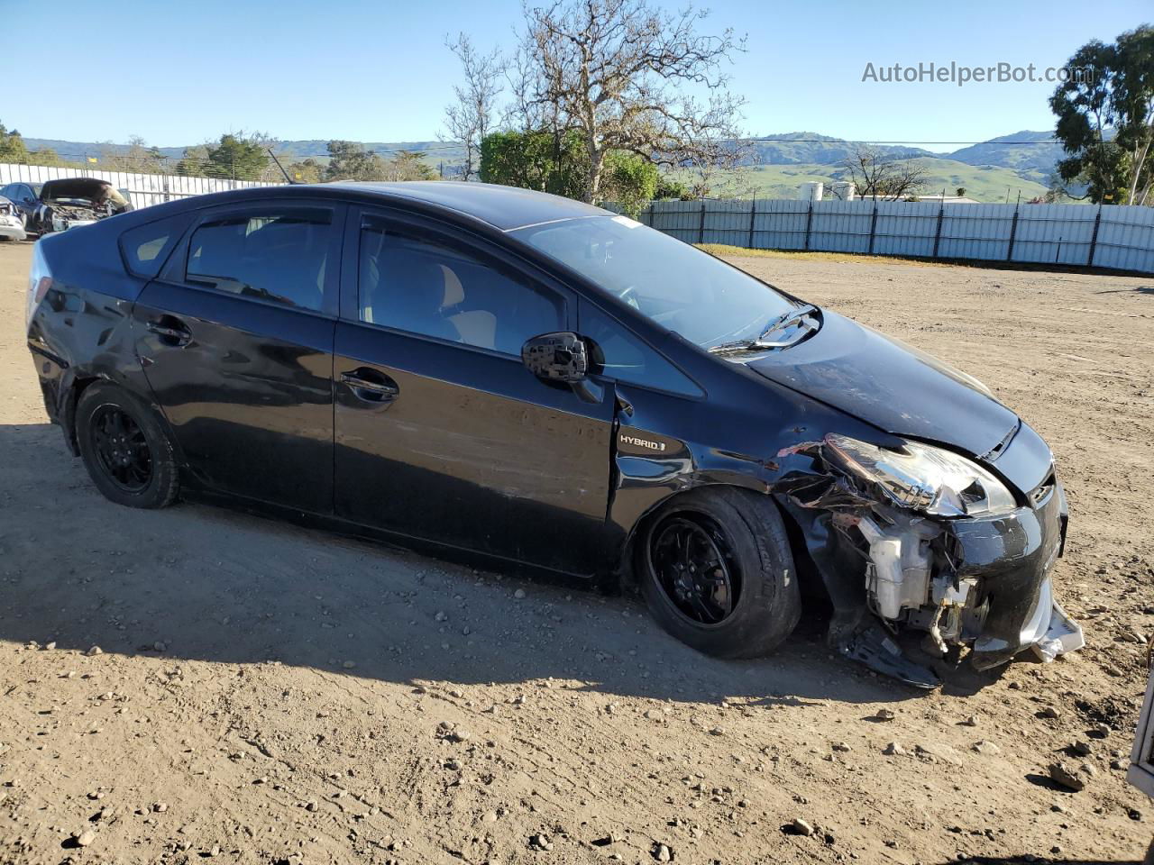 2012 Toyota Prius  Black vin: JTDKN3DU9C1507079