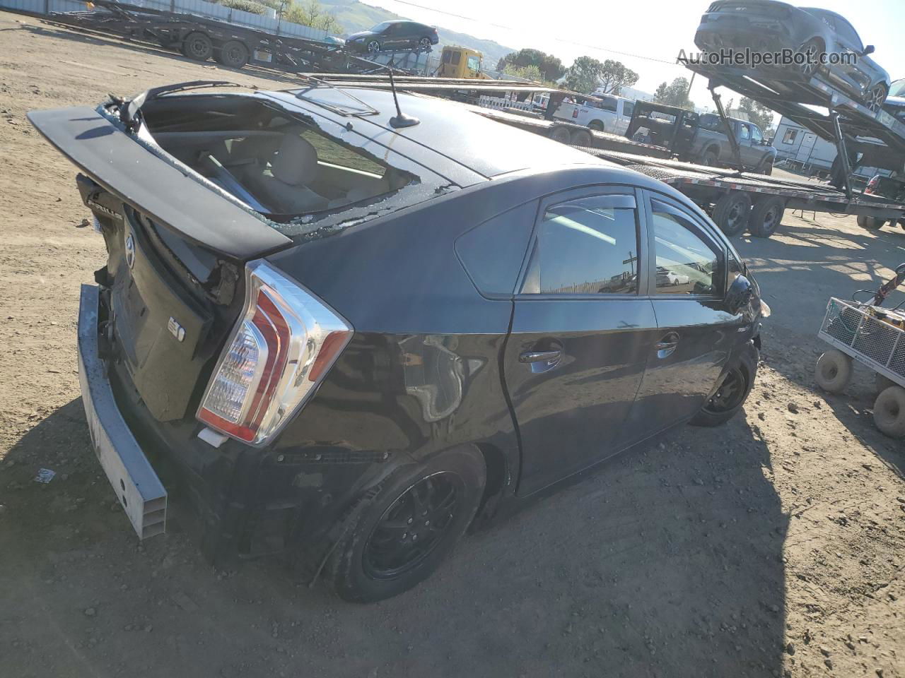 2012 Toyota Prius  Черный vin: JTDKN3DU9C1507079