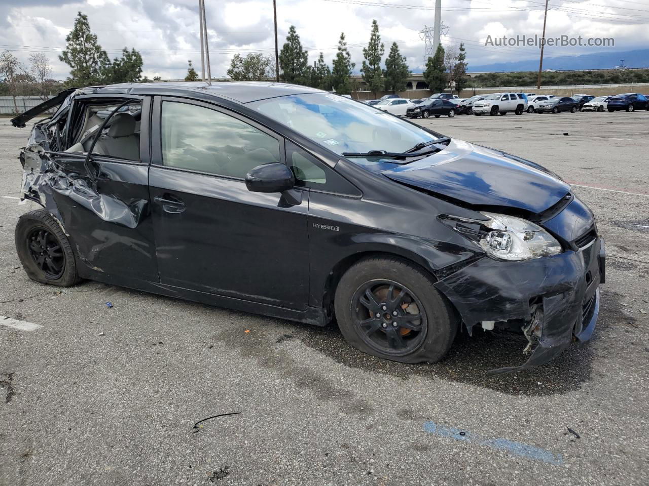 2012 Toyota Prius  Черный vin: JTDKN3DU9C1516798