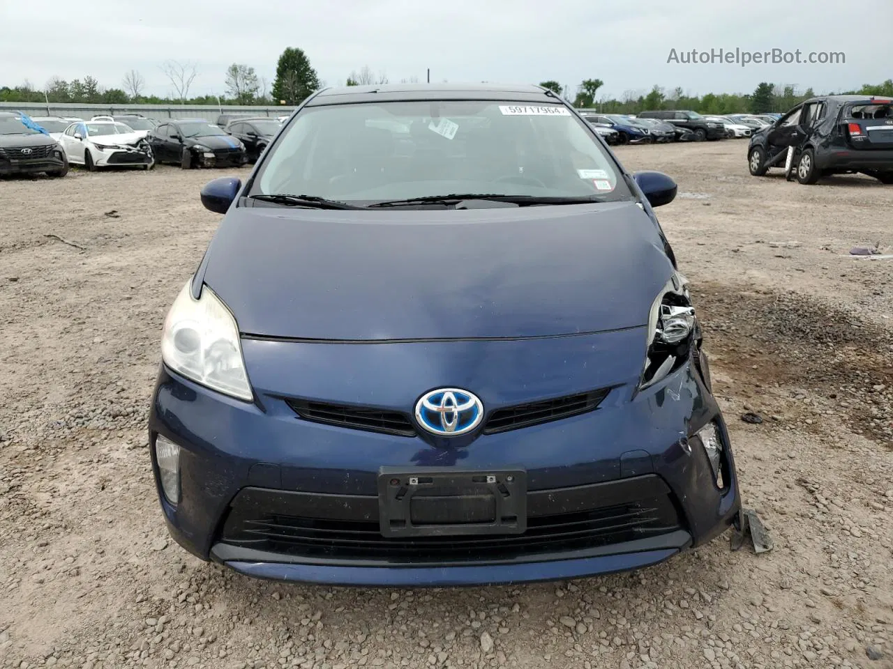 2012 Toyota Prius  Синий vin: JTDKN3DU9C1540289