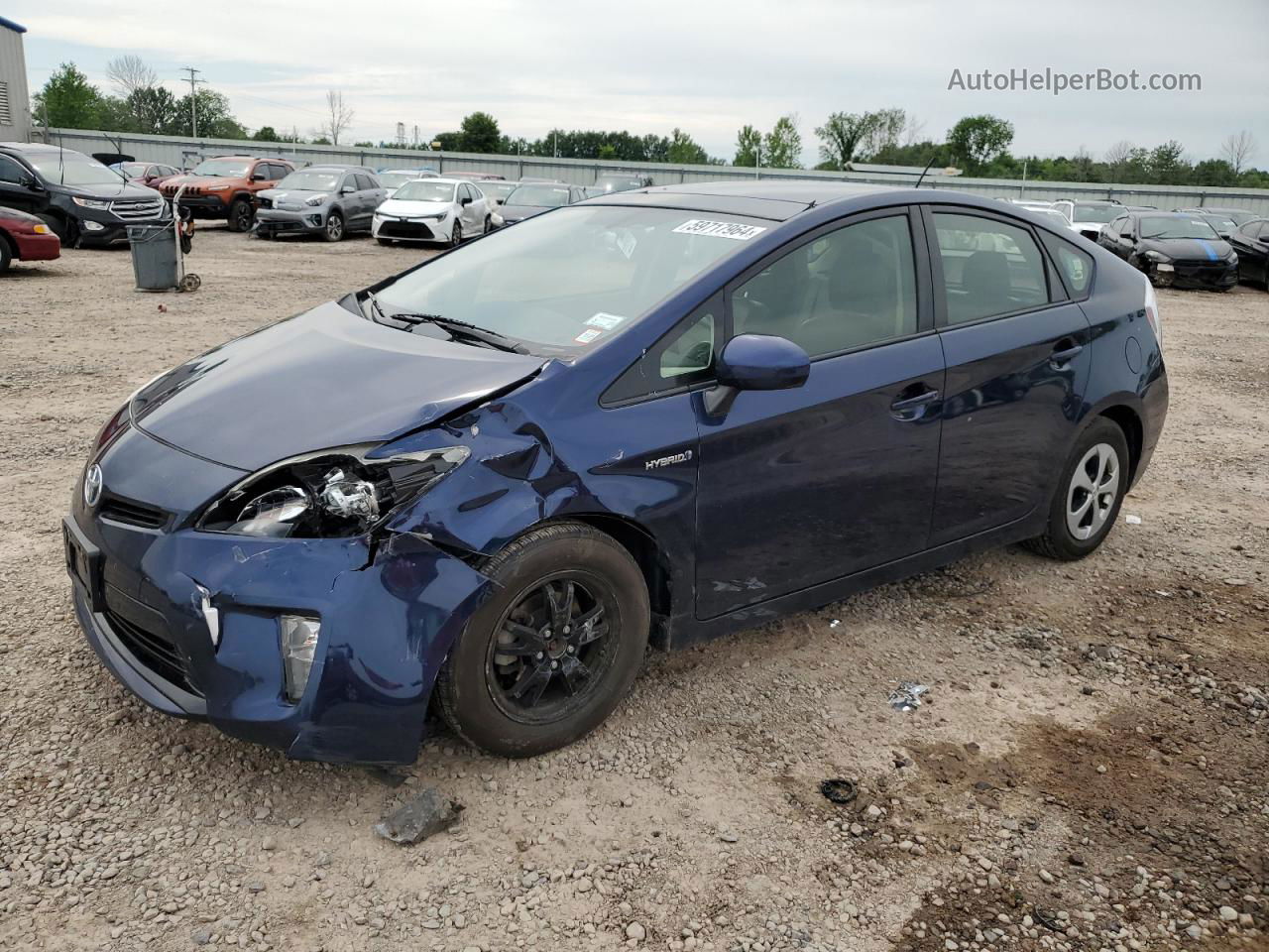 2012 Toyota Prius  Синий vin: JTDKN3DU9C1540289