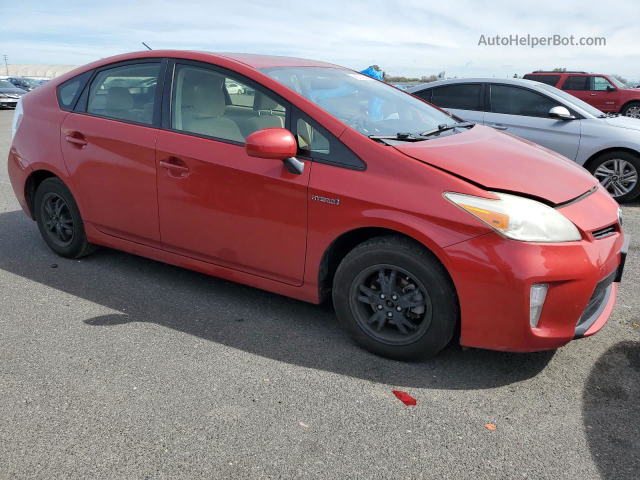 2012 Toyota Prius  Burgundy vin: JTDKN3DU9C5466803