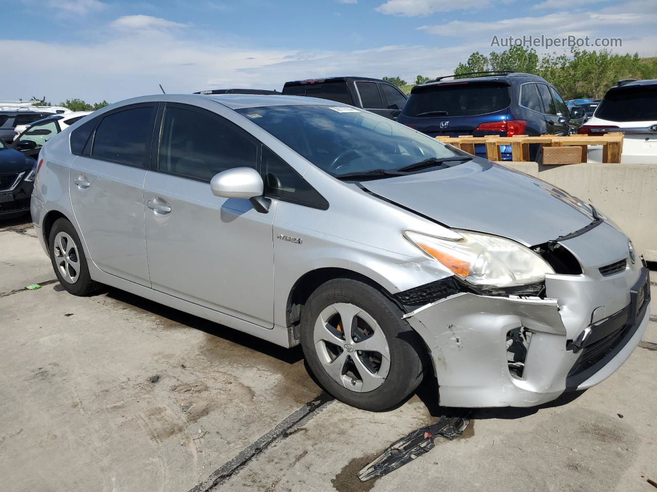 2012 Toyota Prius  Silver vin: JTDKN3DU9C5489689