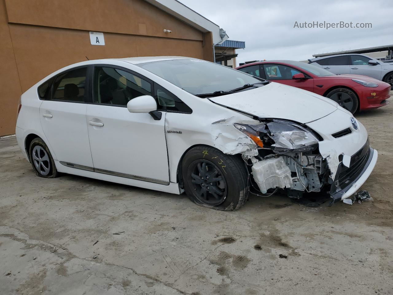 2012 Toyota Prius  White vin: JTDKN3DU9C5495394