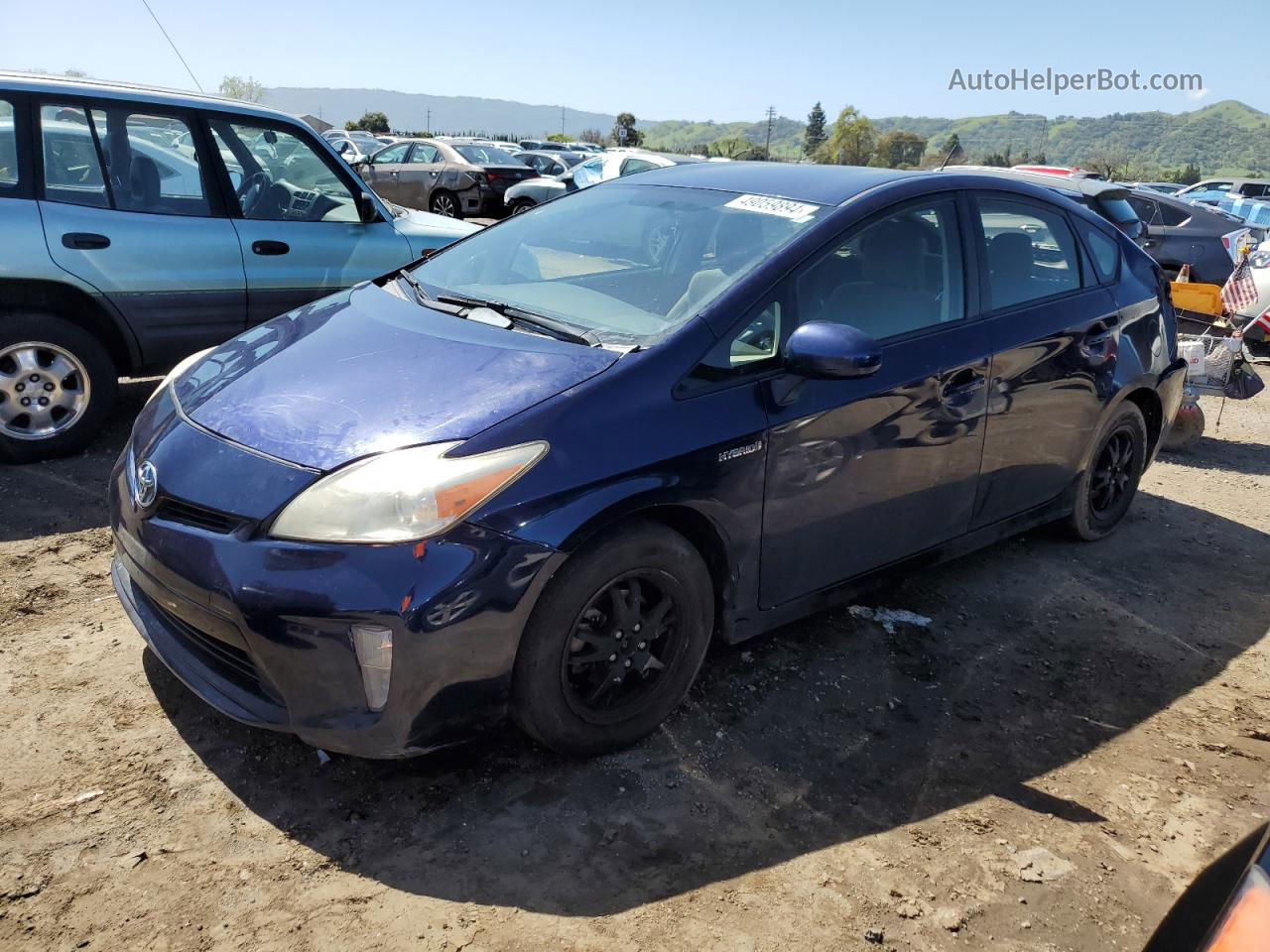 2013 Toyota Prius  Blue vin: JTDKN3DU9D0350256