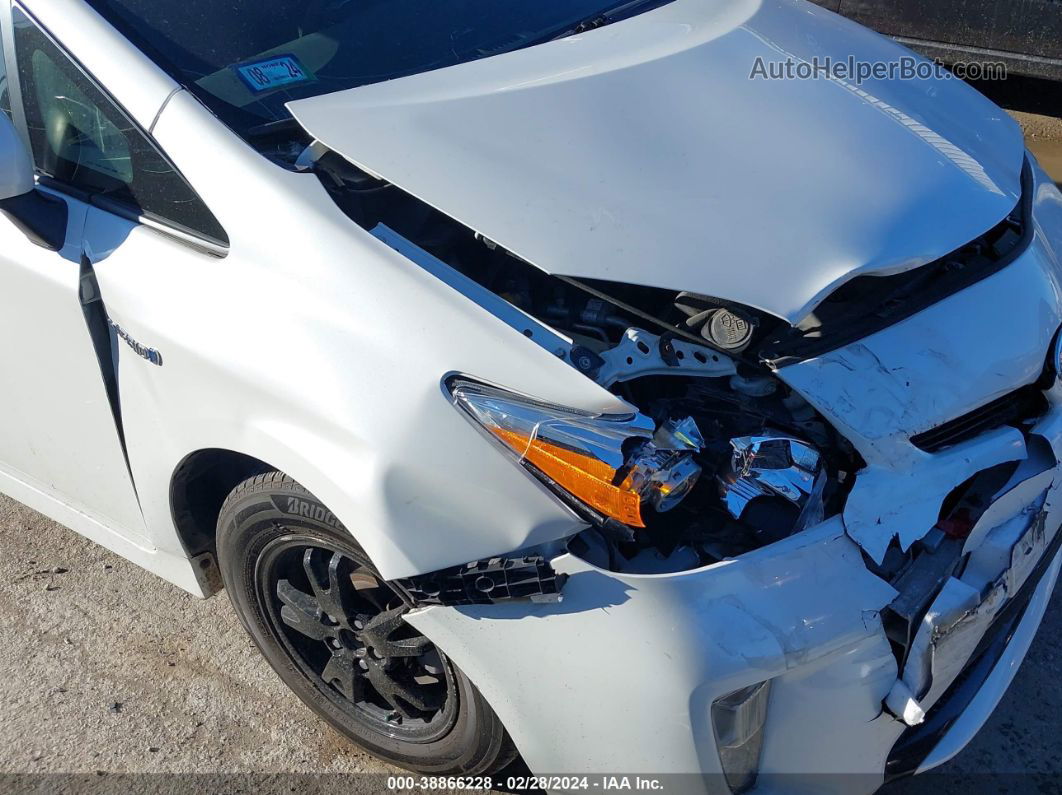 2013 Toyota Prius Two White vin: JTDKN3DU9D0351973