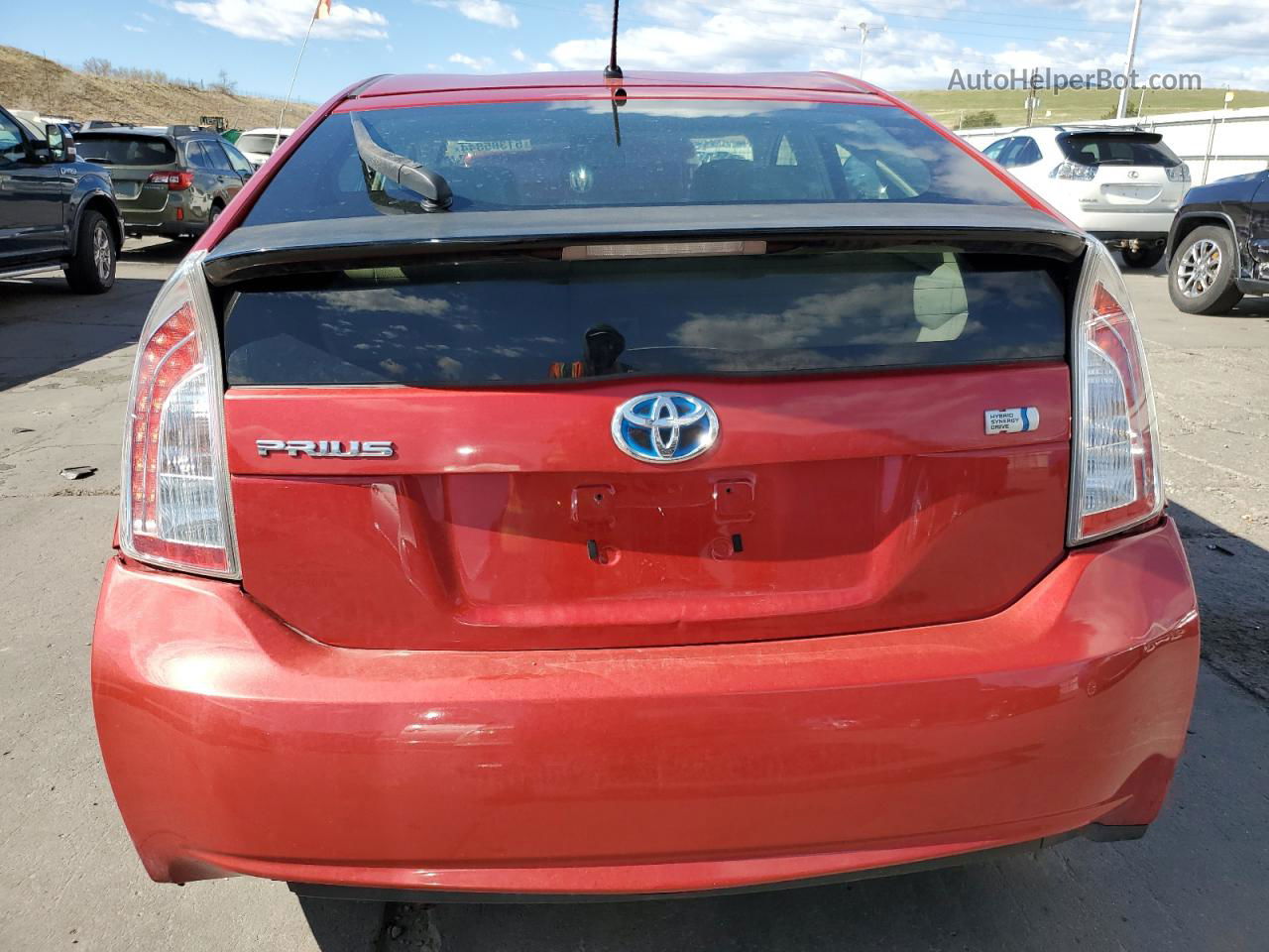 2013 Toyota Prius  Red vin: JTDKN3DU9D0352038