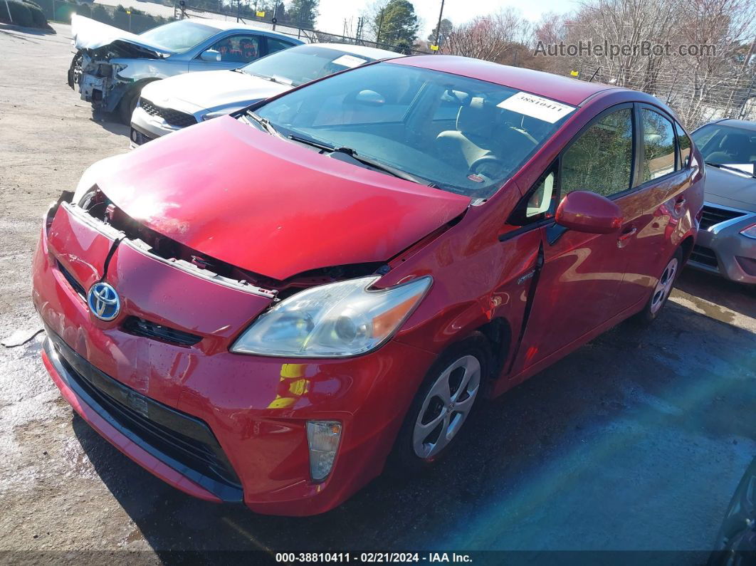 2013 Toyota Prius Two Red vin: JTDKN3DU9D0353657