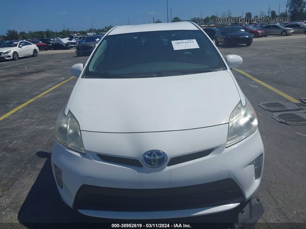 2013 Toyota Prius Two White vin: JTDKN3DU9D5560469