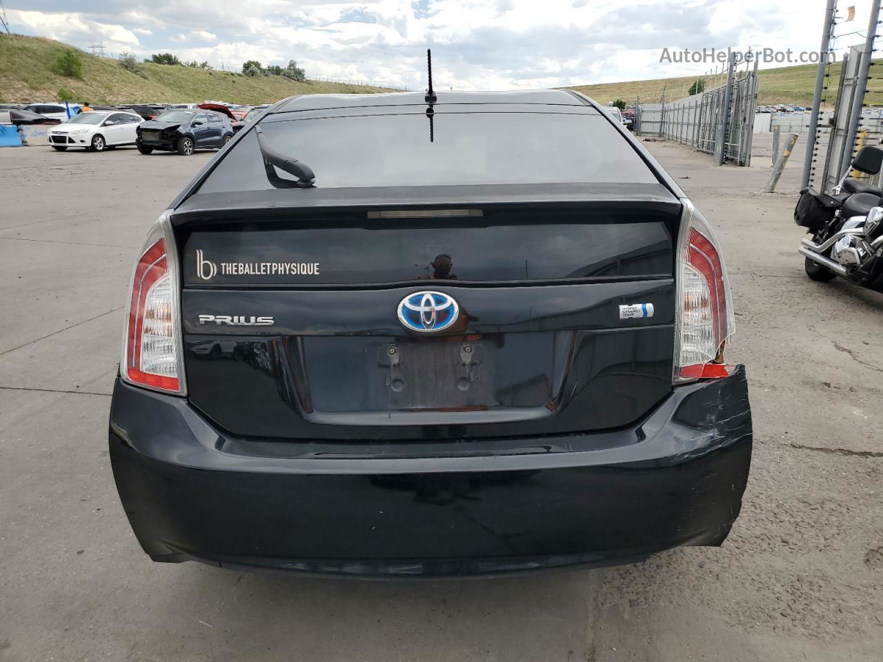 2013 Toyota Prius  Черный vin: JTDKN3DU9D5563758