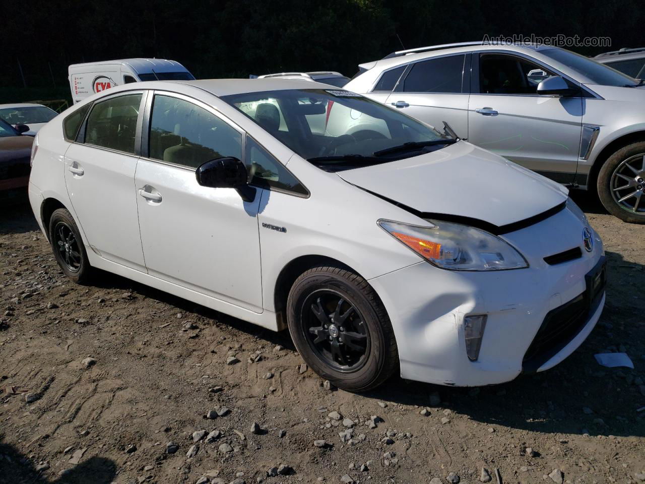 2013 Toyota Prius  White vin: JTDKN3DU9D5578938