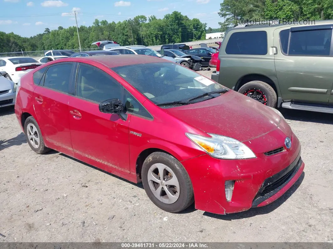 2013 Toyota Prius Two Red vin: JTDKN3DU9D5586988