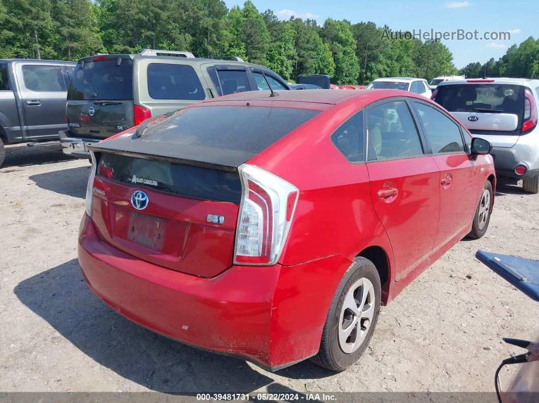 2013 Toyota Prius Two Red vin: JTDKN3DU9D5586988