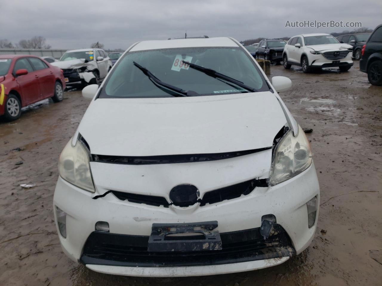 2013 Toyota Prius  White vin: JTDKN3DU9D5663102