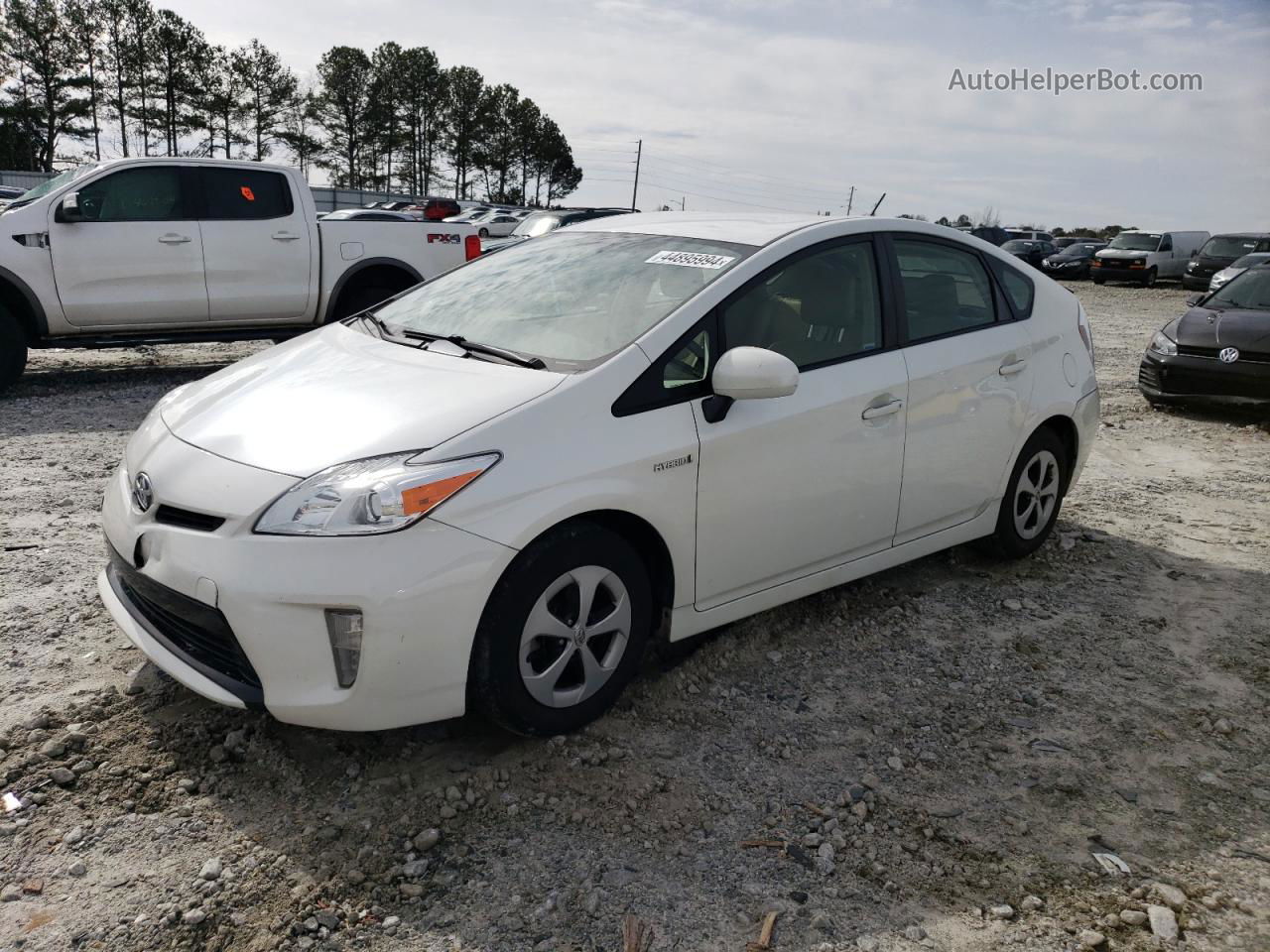 2013 Toyota Prius  White vin: JTDKN3DU9D5688422