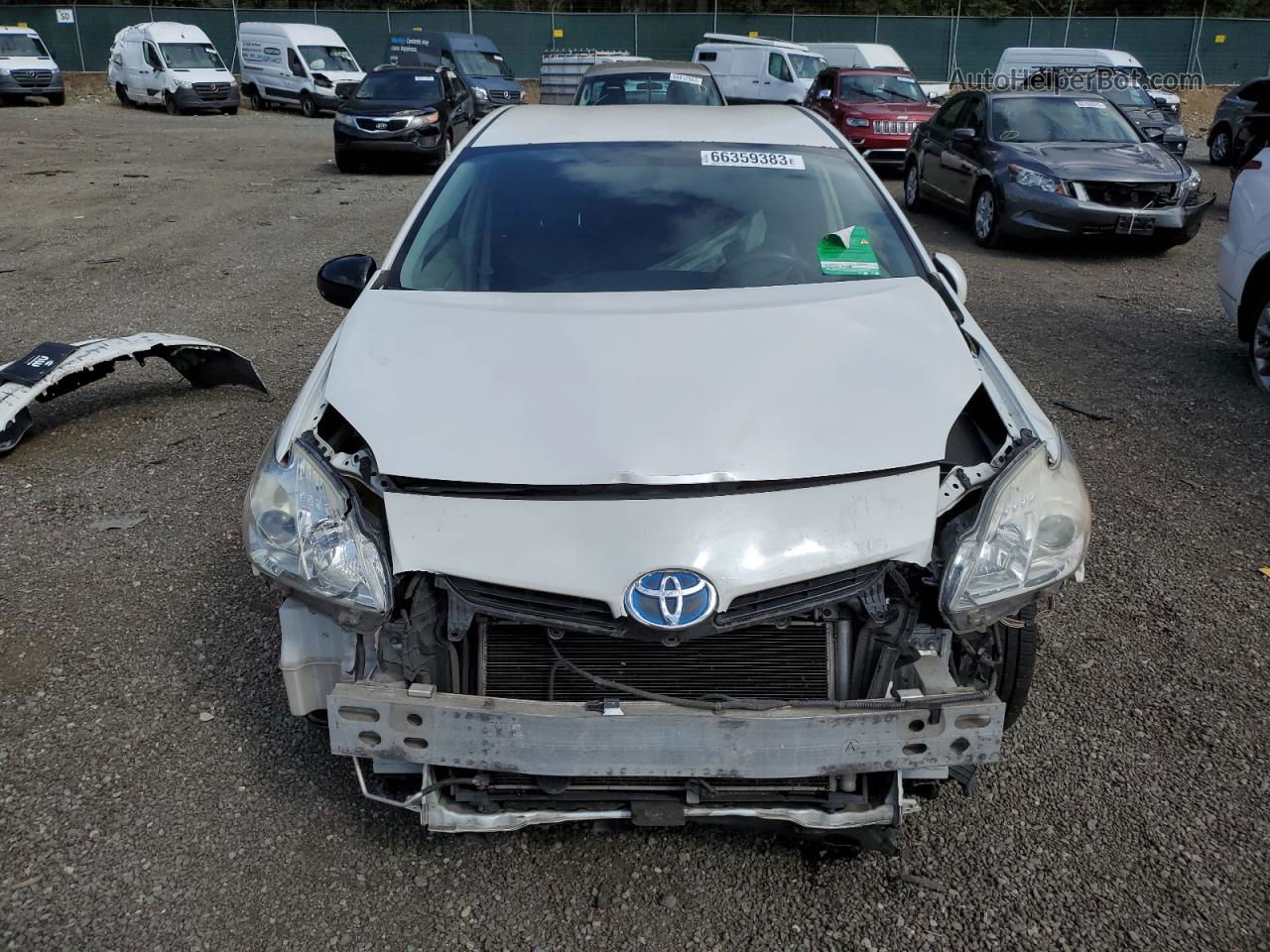 2014 Toyota Prius  White vin: JTDKN3DU9E0367950