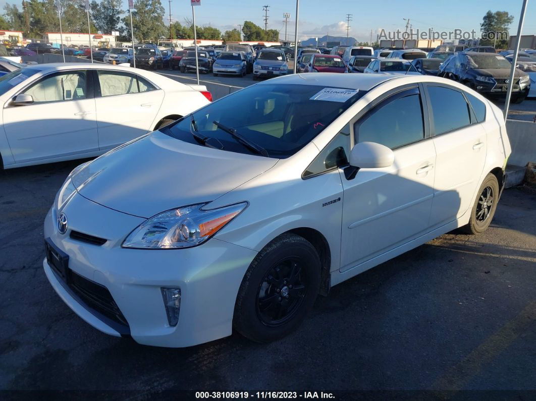 2014 Toyota Prius Two White vin: JTDKN3DU9E0389298