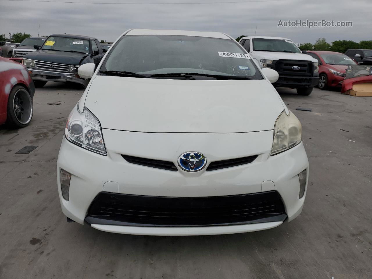 2014 Toyota Prius  White vin: JTDKN3DU9E1763712