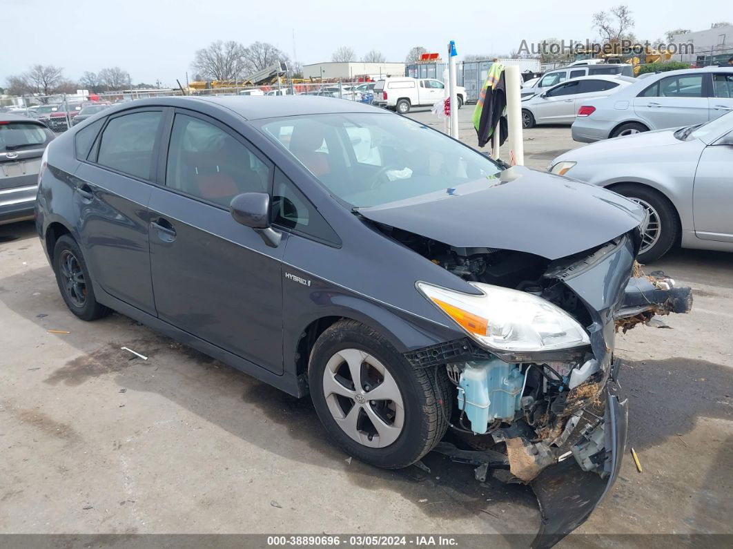 2014 Toyota Prius Three Gray vin: JTDKN3DU9E1778629