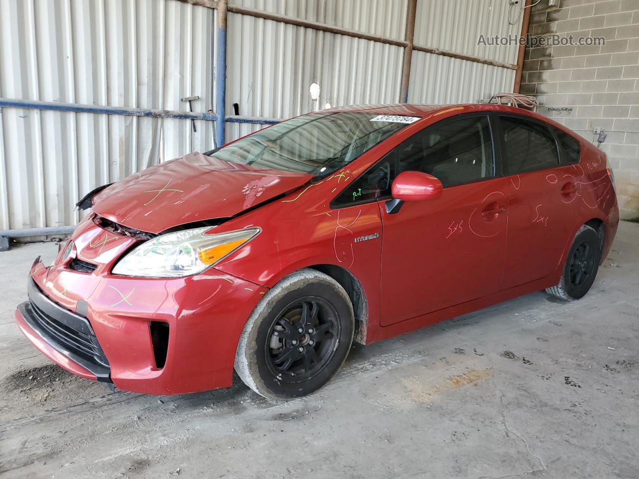 2014 Toyota Prius  Red vin: JTDKN3DU9E1808096