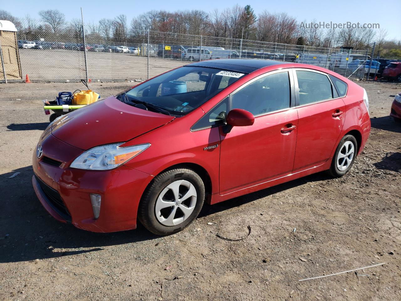 2015 Toyota Prius  Red vin: JTDKN3DU9F0423953