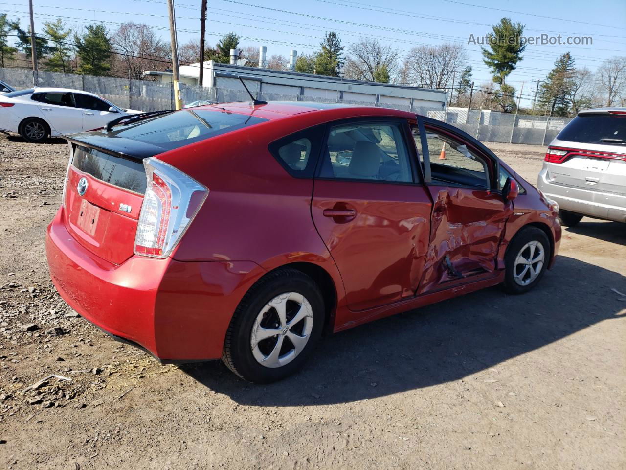 2015 Toyota Prius  Red vin: JTDKN3DU9F0423953